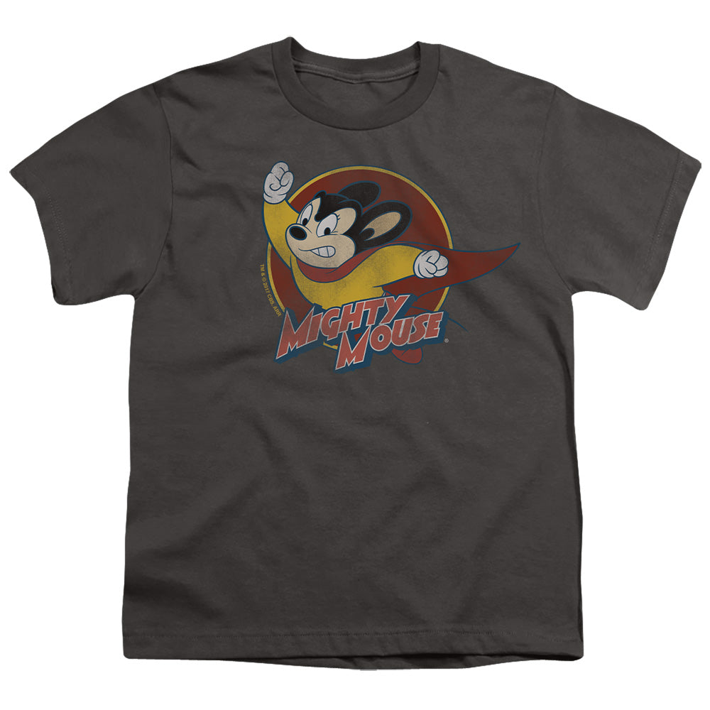 Mighty Mouse Mighty Circle Licensed Kid's T-Shirt (Ages 4-7) XS-XL