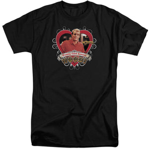 AN OFFCIALLY LICENSED CHEERS WOODY MEN'S TALL FIT T-SHIRT BLACK