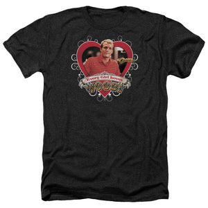 AN OFFCIALLY LICENSED CHEERS WOODY MEN'S HEATHER T-SHIRT CHARCOAL
