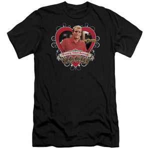 AN OFFCIALLY LICENSED CHEERS WOODY MEN'S PREMIUM SLIM FIT T-SHIRT BLACK
