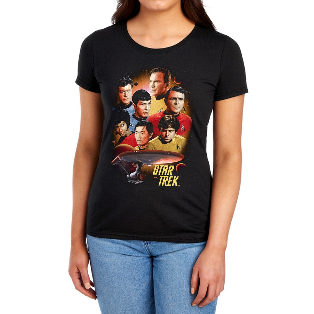 Star Trek Heart Of The Enterprise Licensed Women's T-Shirt Regular Fit MD-LG