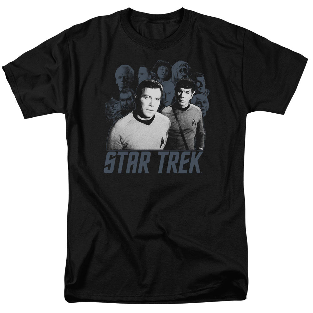 Star Trek Kirk Spock And Company Licensed Adult Unisex T-Shirt Regular Fit Tee