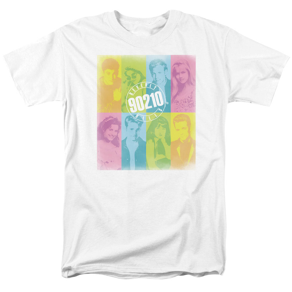 90210 Color Block Of Friends Licensed Adult Unisex T-Shirt Regular Fit Tee SM-3X