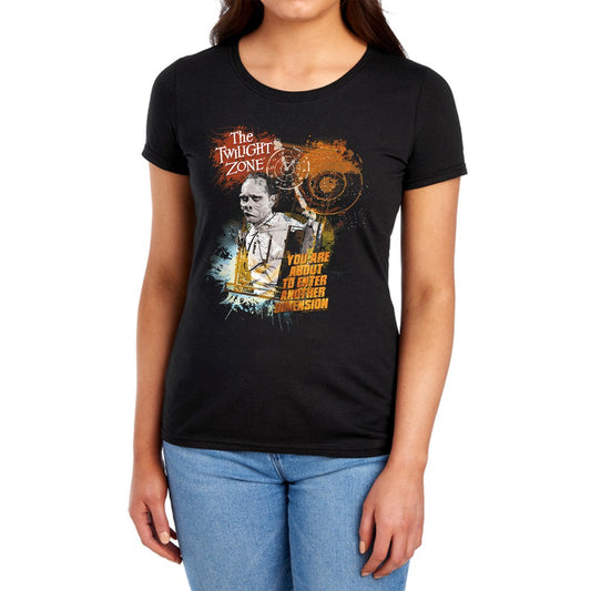 Twilight Zone Enter At Own Risk Licensed Women's T-Shirt Regular Fit MD-2X