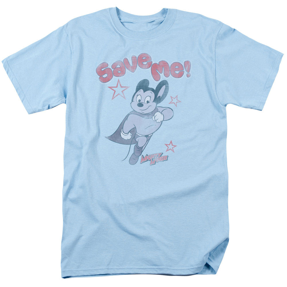 Mighty Mouse Save Me Licensed Adult Unisex T-Shirt Regular Fit Tee SM-3X