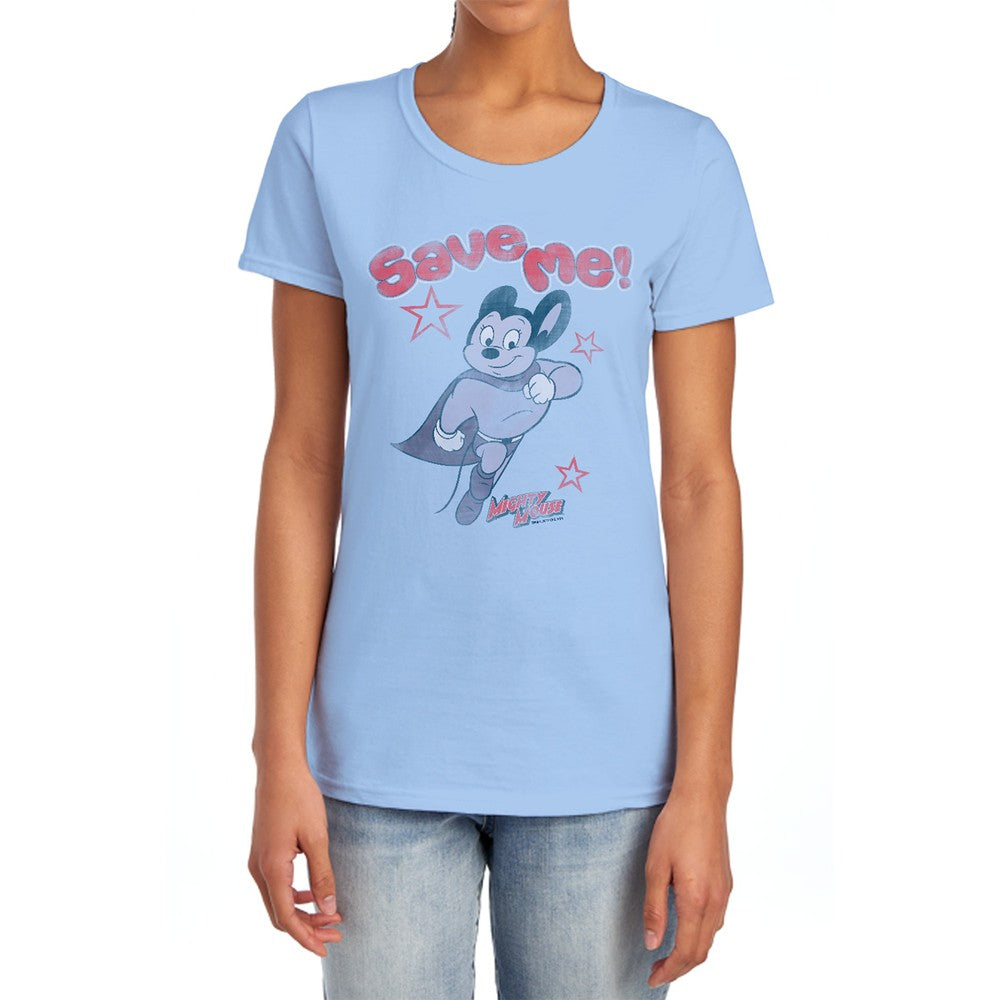 Mighty Mouse Save Me Licensed Women's T-Shirt Regular Fit SM-MD