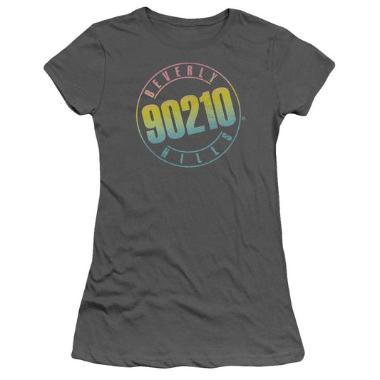90210 Color Blend Logo Licensed Women's T-Shirt Juniors SM-XL