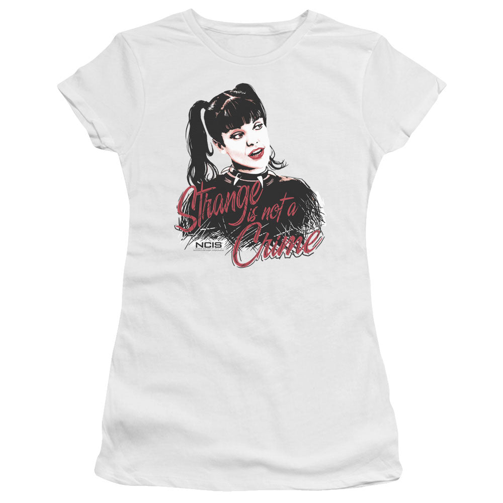 Ncis Strange Is Not A Crime Licensed Women's T-Shirt Juniors LG
