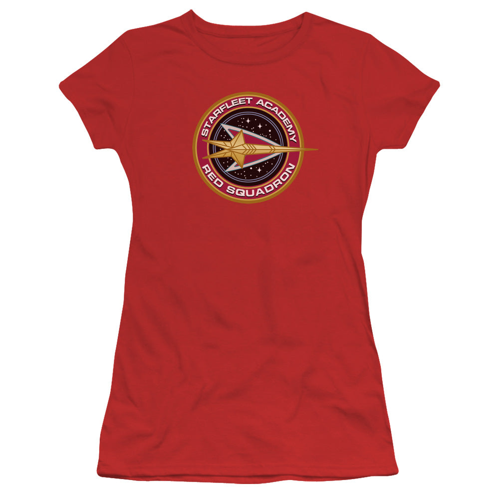 Star Trek Red Squadron Licensed Women's T-Shirt Juniors SM
