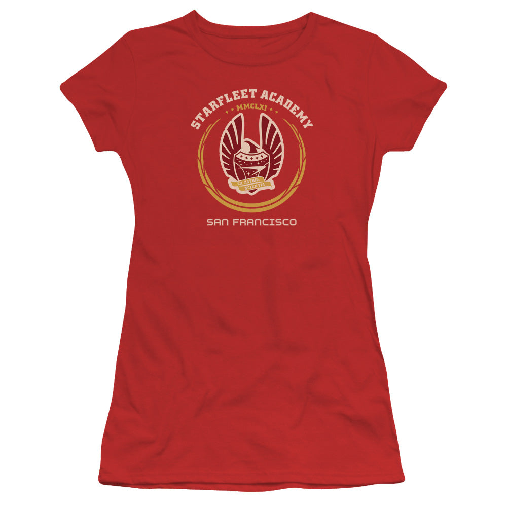 Star Trek Academy Heraldry Licensed Women's T-Shirt Juniors SM