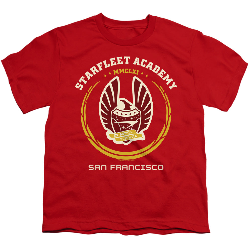 Star Trek Academy Heraldry Licensed Kid's T-Shirt (Ages 4-7) SM-MD