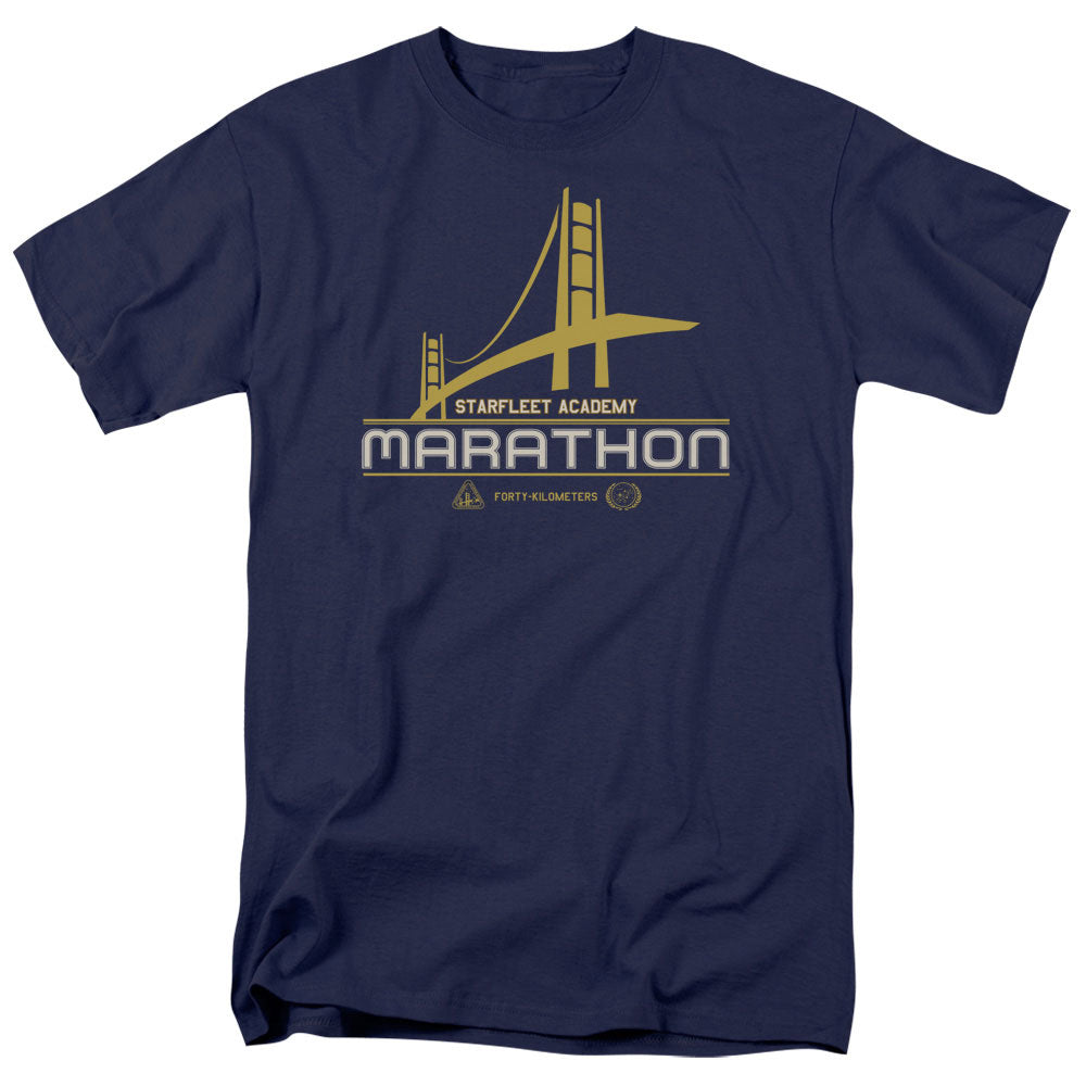 Star Trek Marathon Logo Licensed Adult Unisex T-Shirt Regular Fit Tee SM-3X
