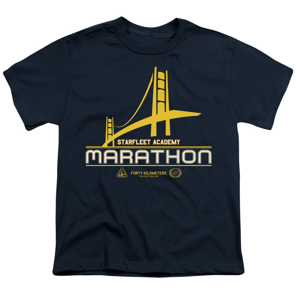 Star Trek Marathon Logo Licensed Kid's T-Shirt (Ages 4-7) SM