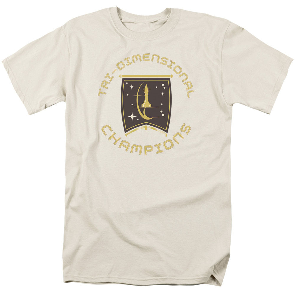 Star Trek Tri Dimensional Champs Licensed Adult Unisex T-Shirt Regular Fit Tee