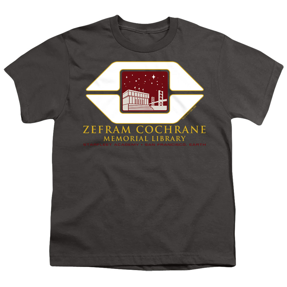 Star Trek Cochrane Library Licensed Kid's T-Shirt (Ages 4-7) SM