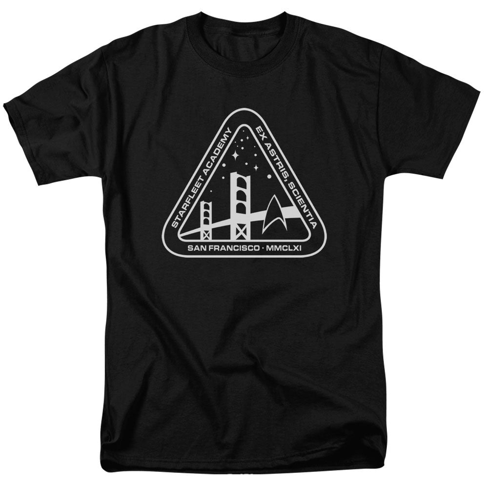 Star Trek White Academy Logo Licensed Adult Unisex T-Shirt Regular Fit Tee SM-3X