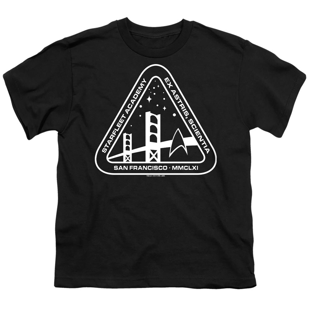 Star Trek White Academy Logo Licensed Kid's T-Shirt (Ages 4-7) SM-MD