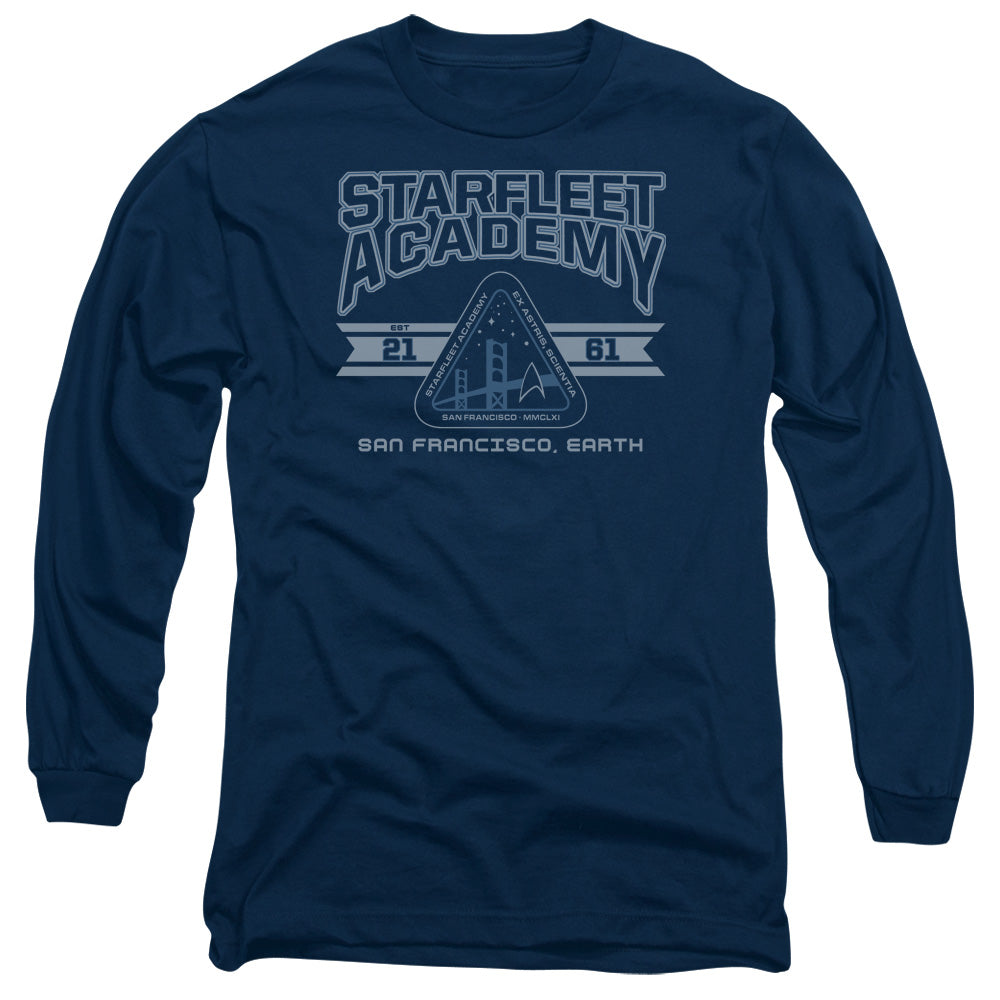 Star Trek Starfleet Academy Earth Licensed Adult Unisex Long Sleeve T-Shirt