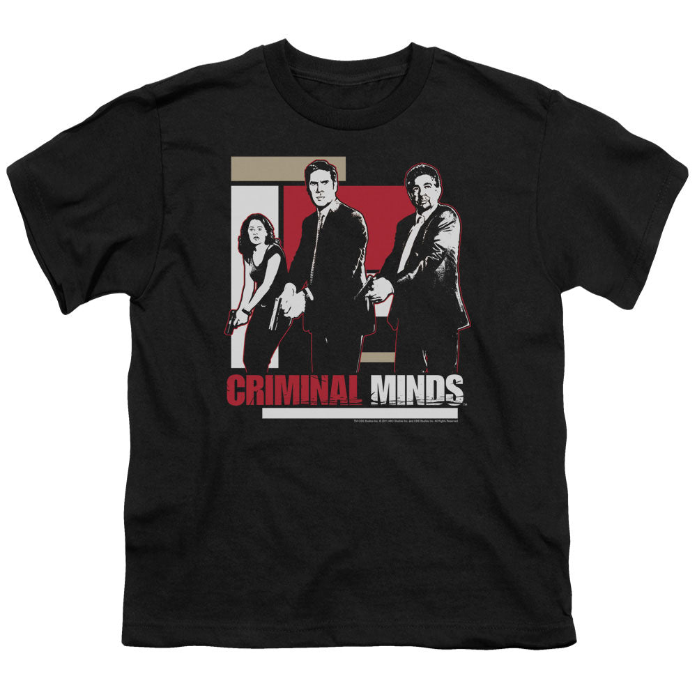 Criminal Minds Guns Drawn Licensed Kid's T-Shirt (Ages 4-7) LG