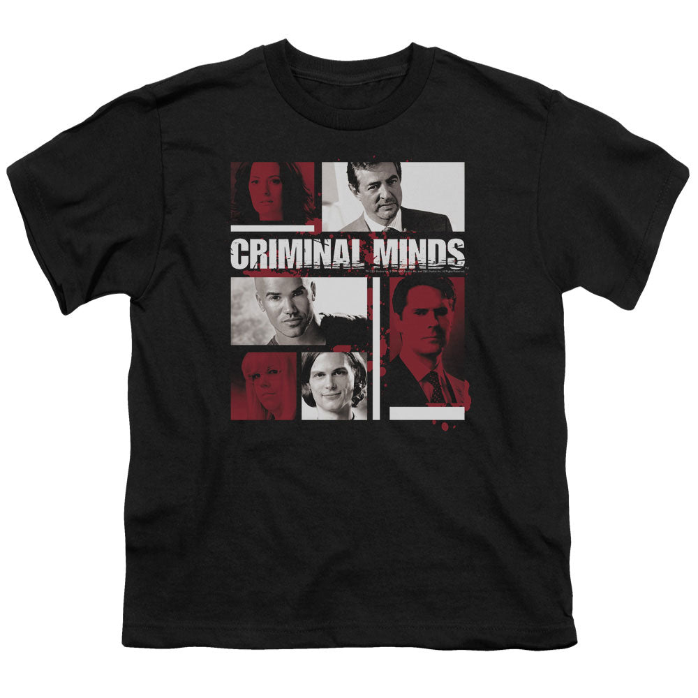 Criminal Minds Character Boxes Licensed Kid's T-Shirt (Ages 4-7) MD-XL