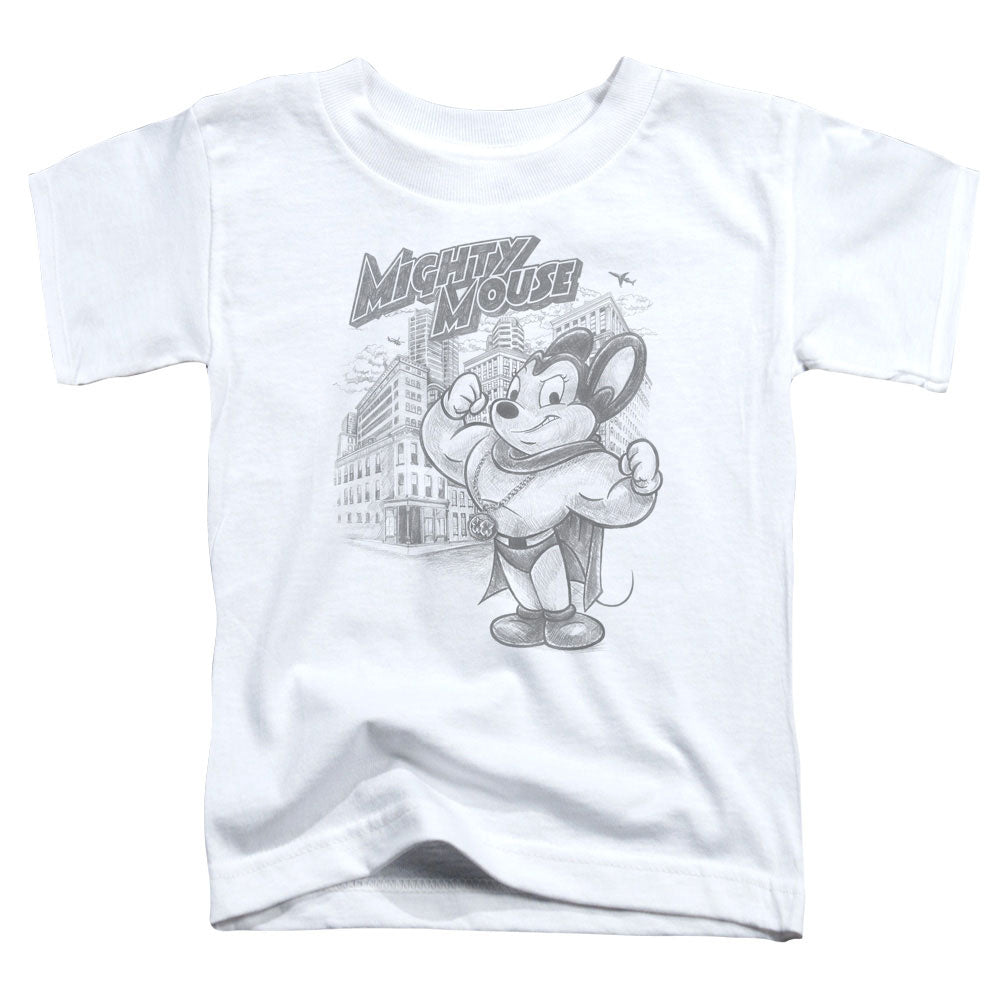 Mighty Mouse Protect And Serve Licensed Toddler T-Shirt LG