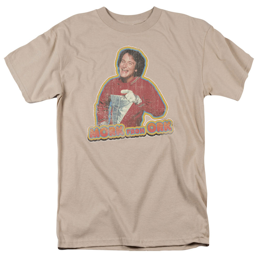 Mork & Mindy Mork Iron On Licensed Adult Unisex T-Shirt Regular Fit Tee SM-3X