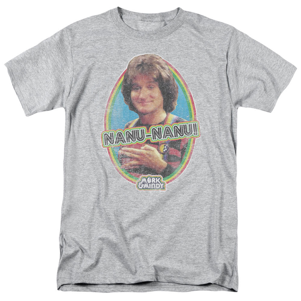 Mork & Mindy Nanu Nanu Licensed Adult Unisex T-Shirt Regular Fit Tee SM-3X