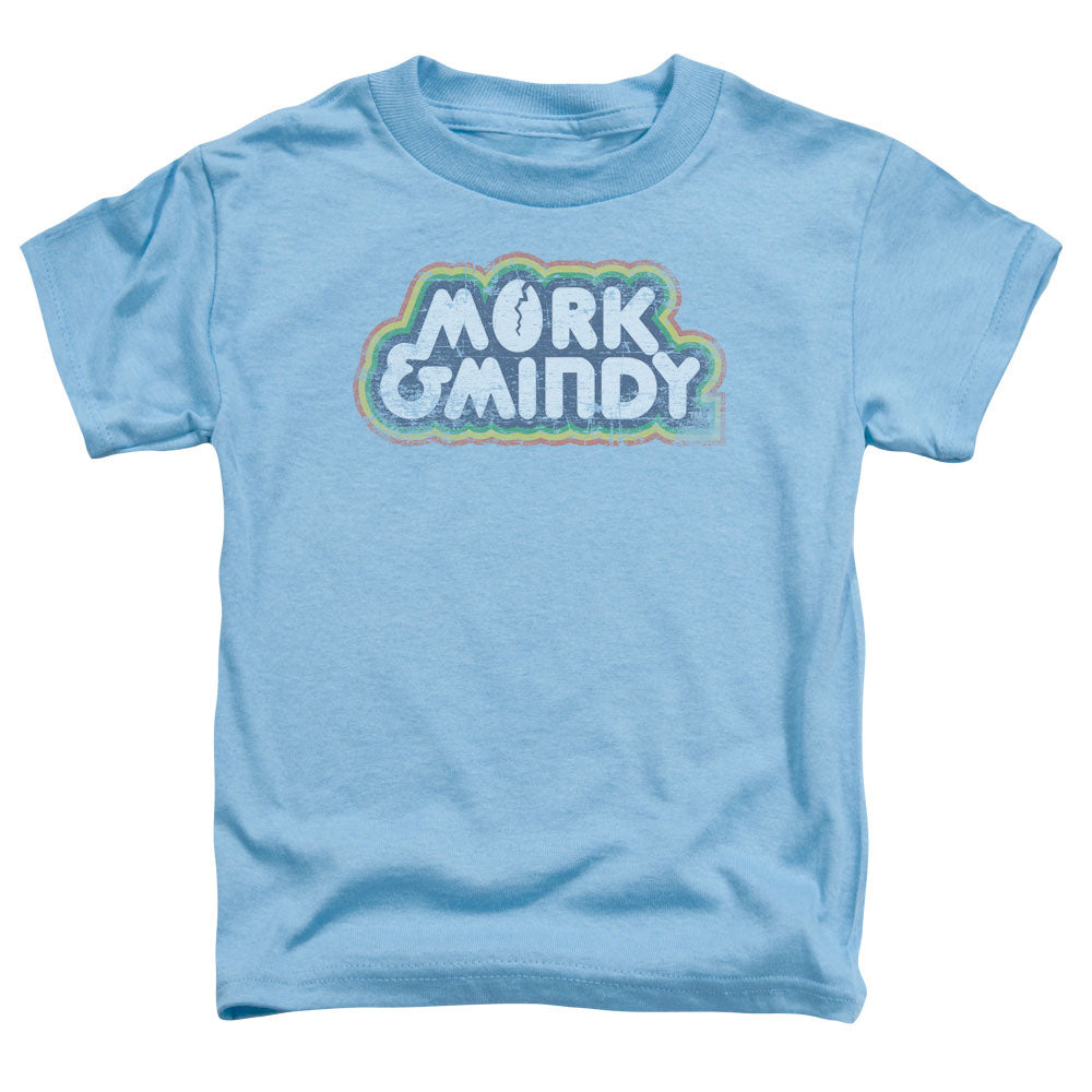 Mork & Mindy Distressed Mork Logo Licensed Toddler T-Shirt LG