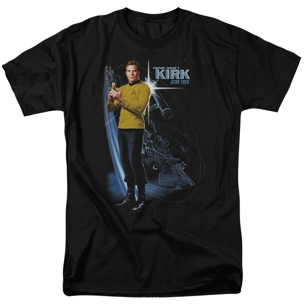 Star Trek Galactic Kirk Licensed Adult Unisex T-Shirt Regular Fit Tee SM-3X