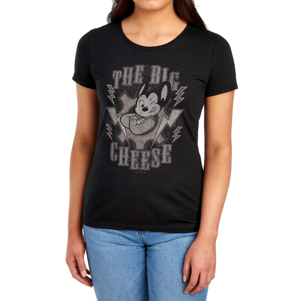 Mighty Mouse The Big Cheese Licensed Women's T-Shirt Regular Fit SM