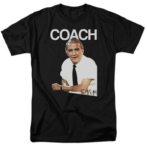 AN OFFCIALLY LICENSED CHEERS COACH MEN'S REGULAR FIT T-SHIRT BLACK