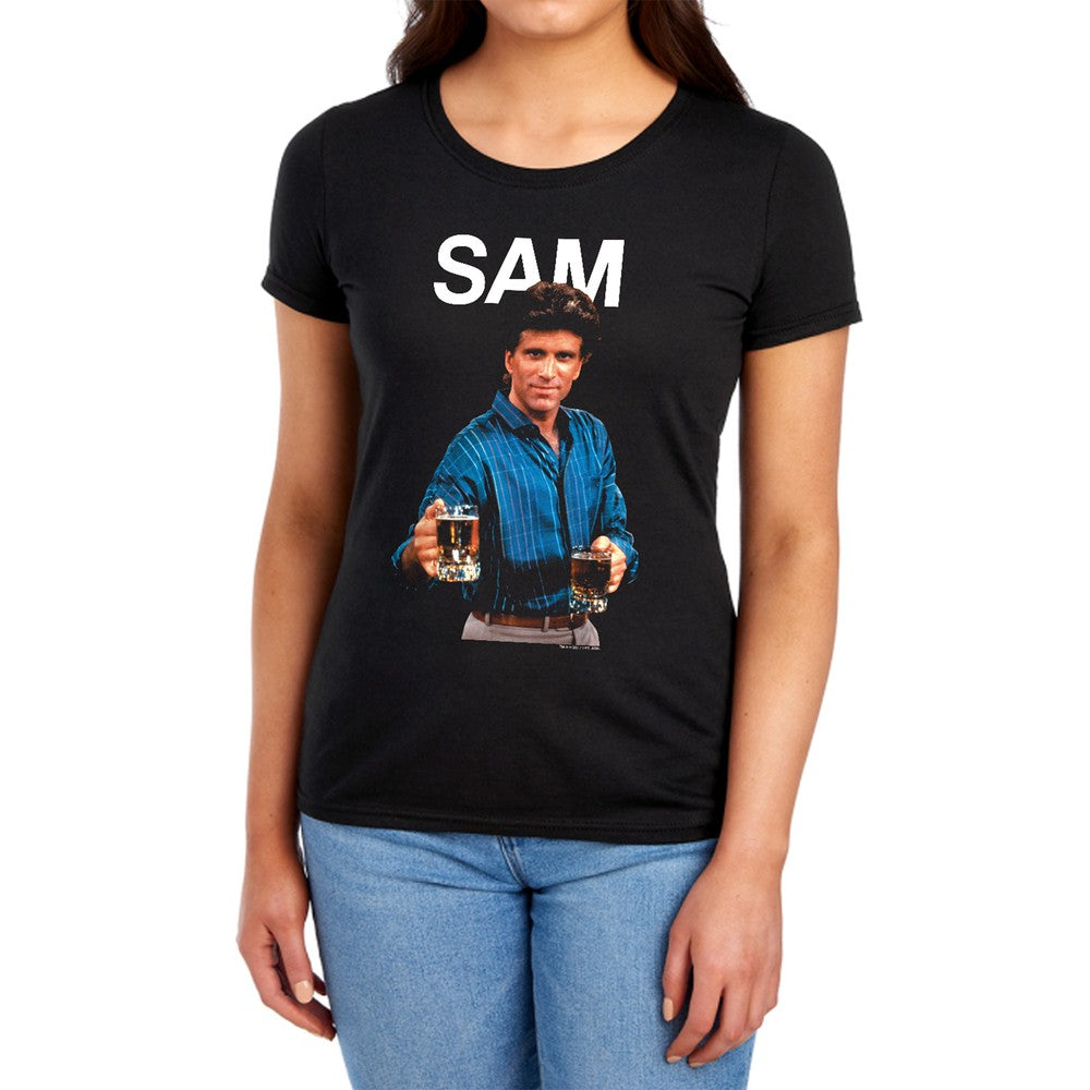 Cheers Sam Licensed Women's T-Shirt Regular Fit LG