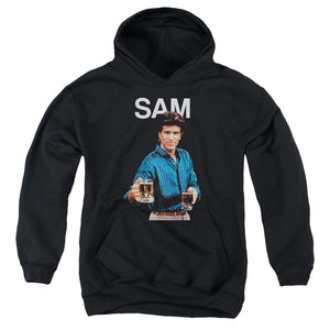 AN OFFCIALLY LICENSED CHEERS SAM YOUTH HOODIE BLACK