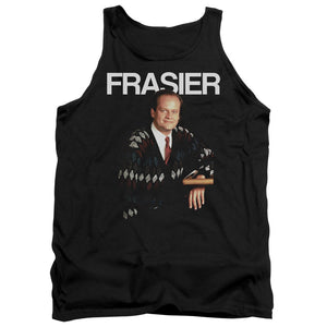 AN OFFCIALLY LICENSED CHEERS FRASIER ADULT UNISEX TANK TOP BLACK