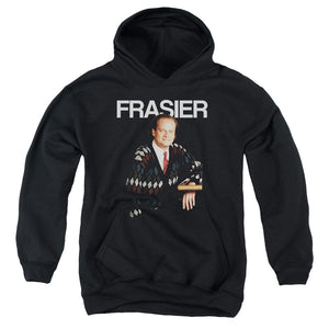 AN OFFCIALLY LICENSED CHEERS FRASIER YOUTH HOODIE BLACK