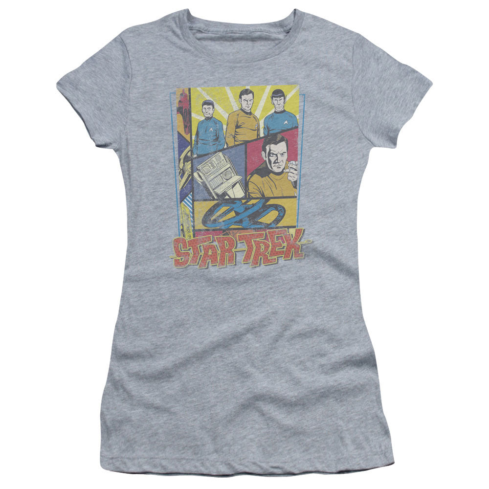 Star Trek Vintage Collage Licensed Women's T-Shirt Juniors MD