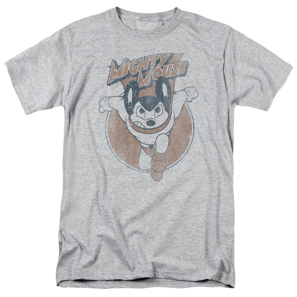 Mighty Mouse Flying With Purpose Licensed Adult Unisex T-Shirt Regular Fit Tee