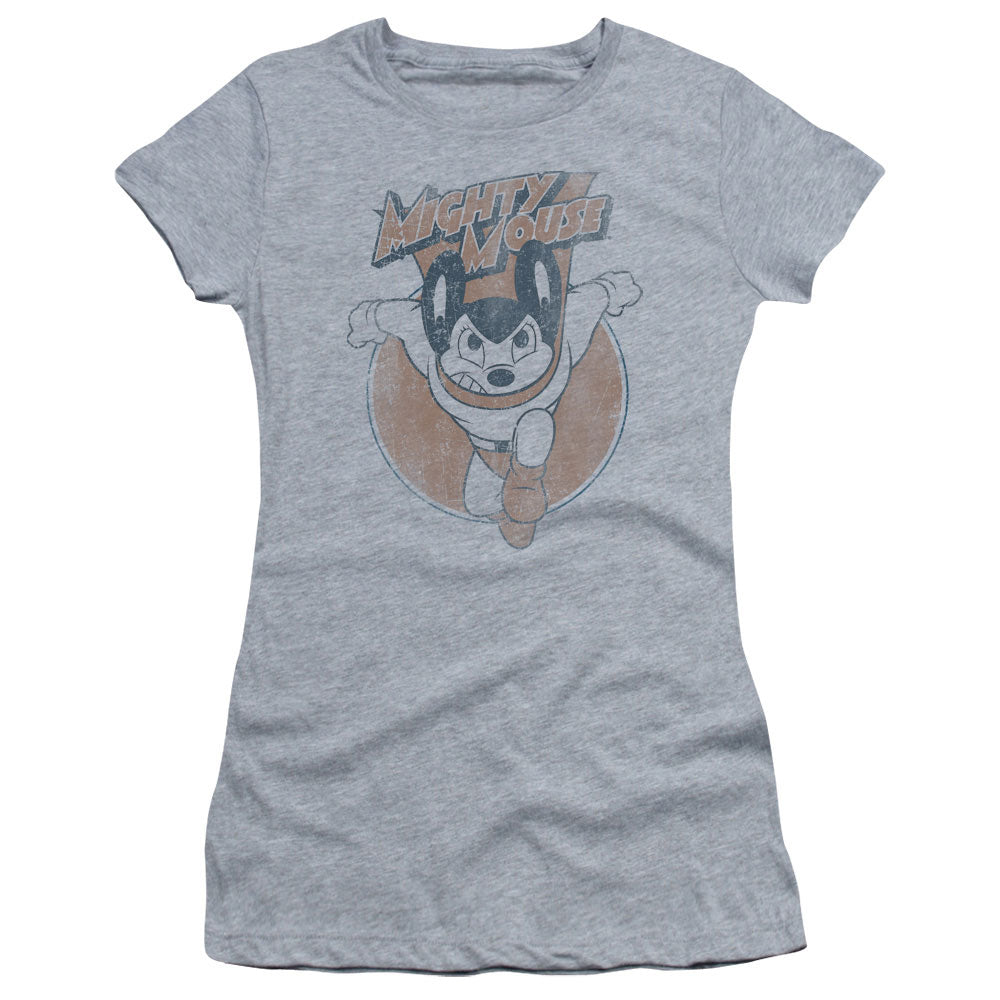 Mighty Mouse Flying With Purpose Licensed Women's T-Shirt Juniors SM-XL