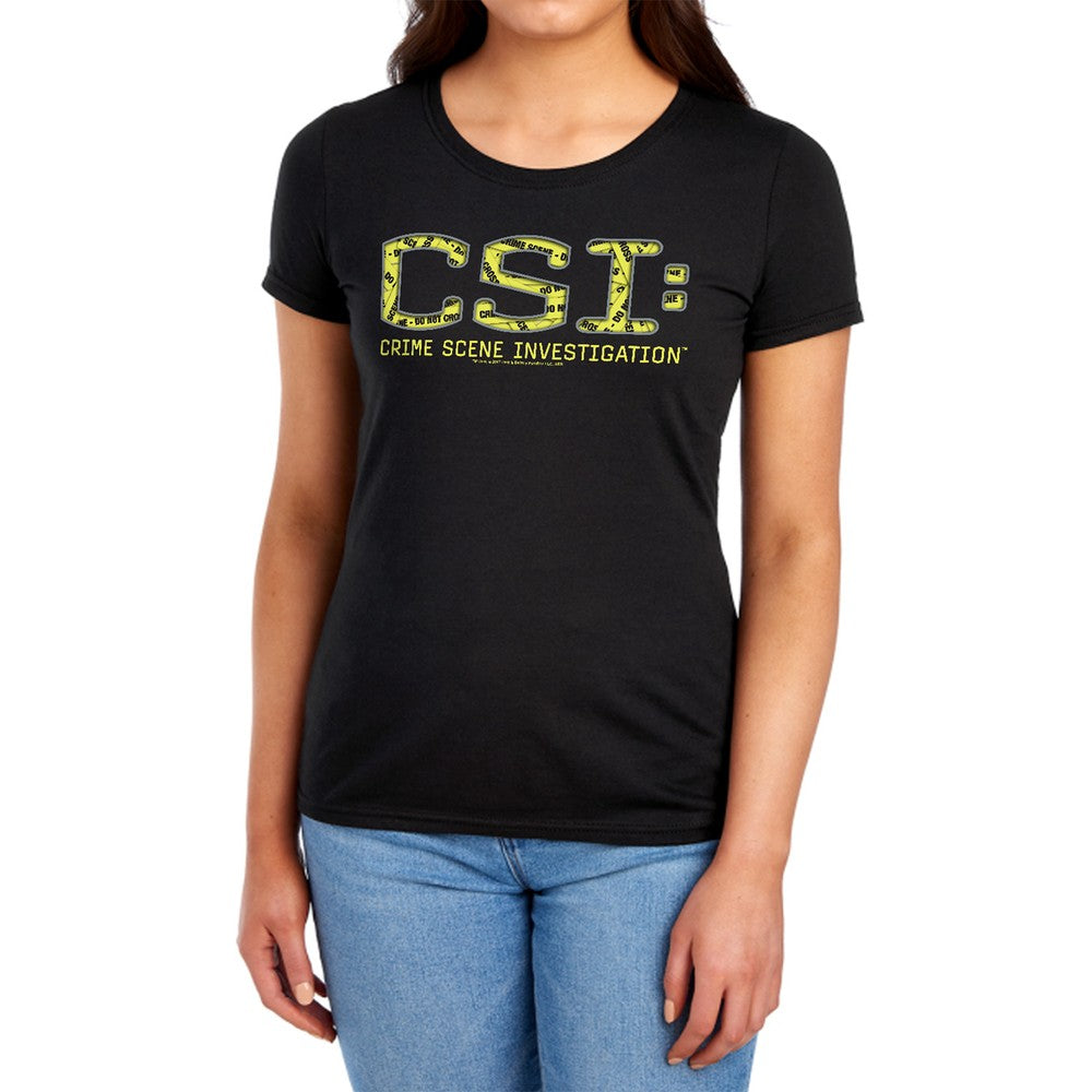 Csi Collage Logo Licensed Women's T-Shirt Regular Fit LG