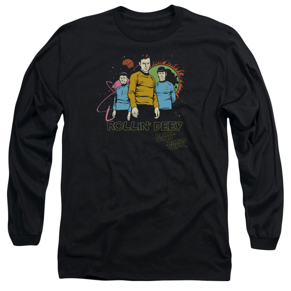 Star Trek Rollin Deep Licensed Adult Unisex Long Sleeve T-Shirt LG