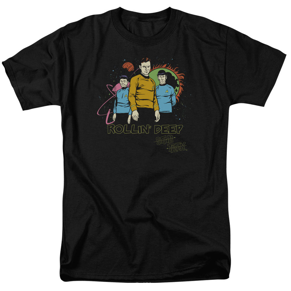 Star Trek Rollin Deep Licensed Adult Unisex T-Shirt Regular Fit Tee LG