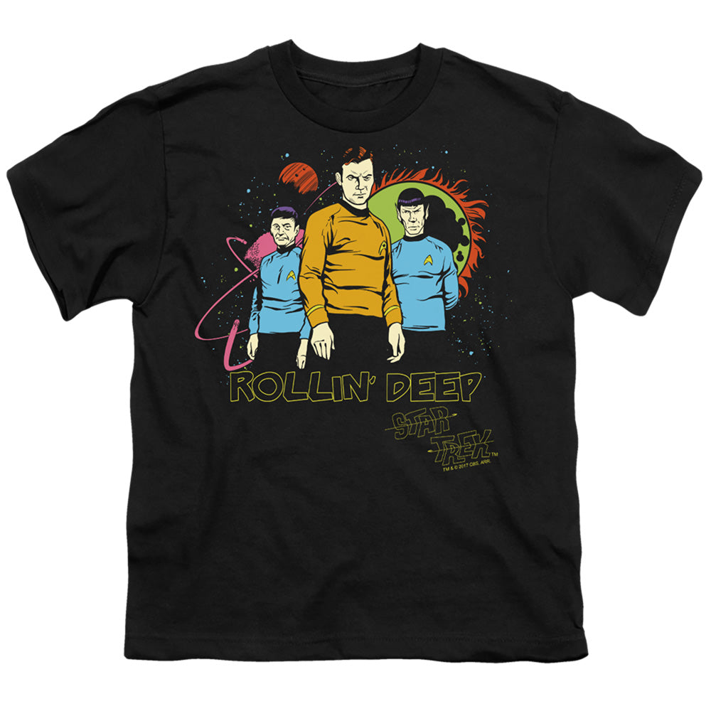 Star Trek Rollin Deep Licensed Kid's T-Shirt (Ages 4-7) SM-LG