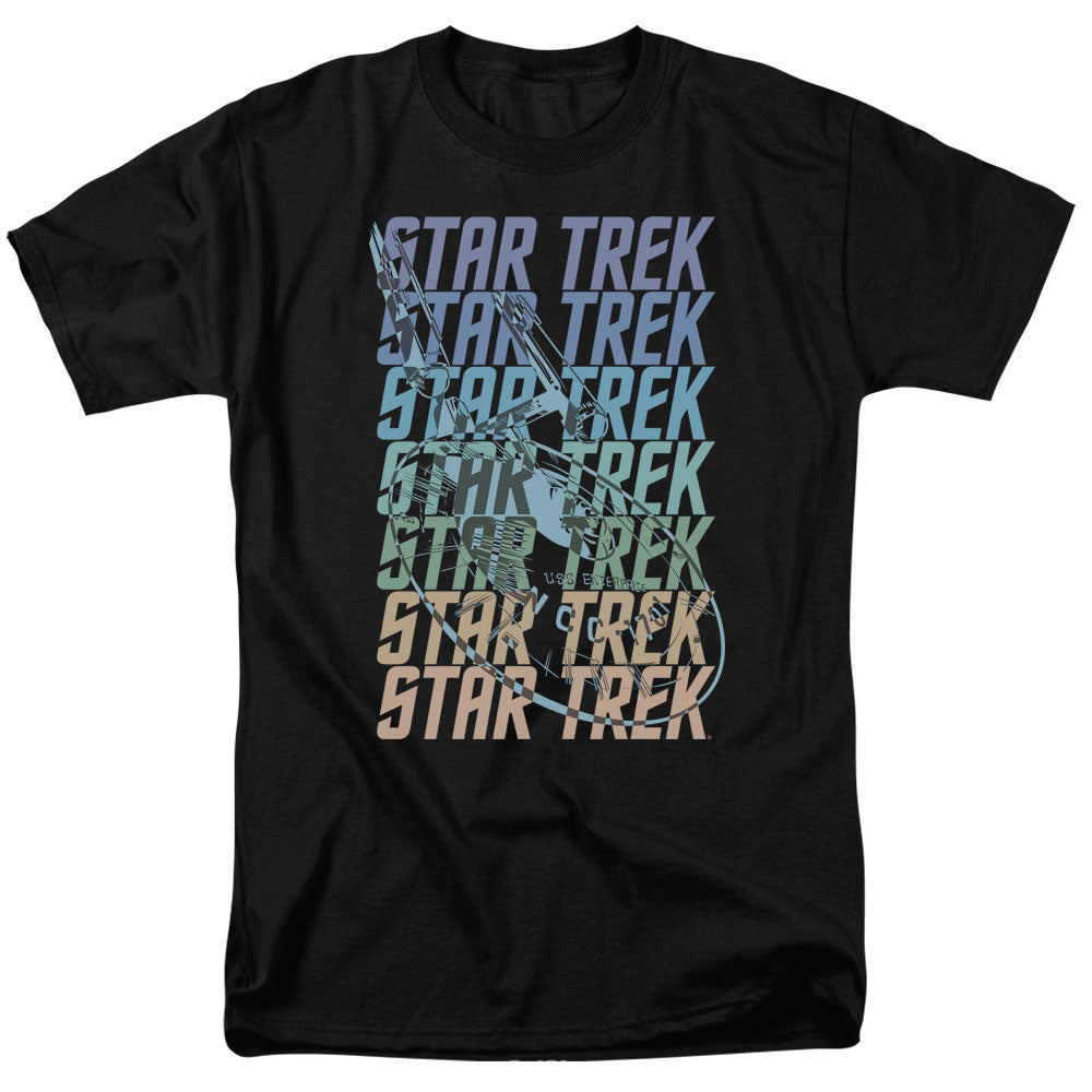 Star Trek Multi Logo Enterprise Licensed Adult Unisex T-Shirt Regular Fit Tee LG