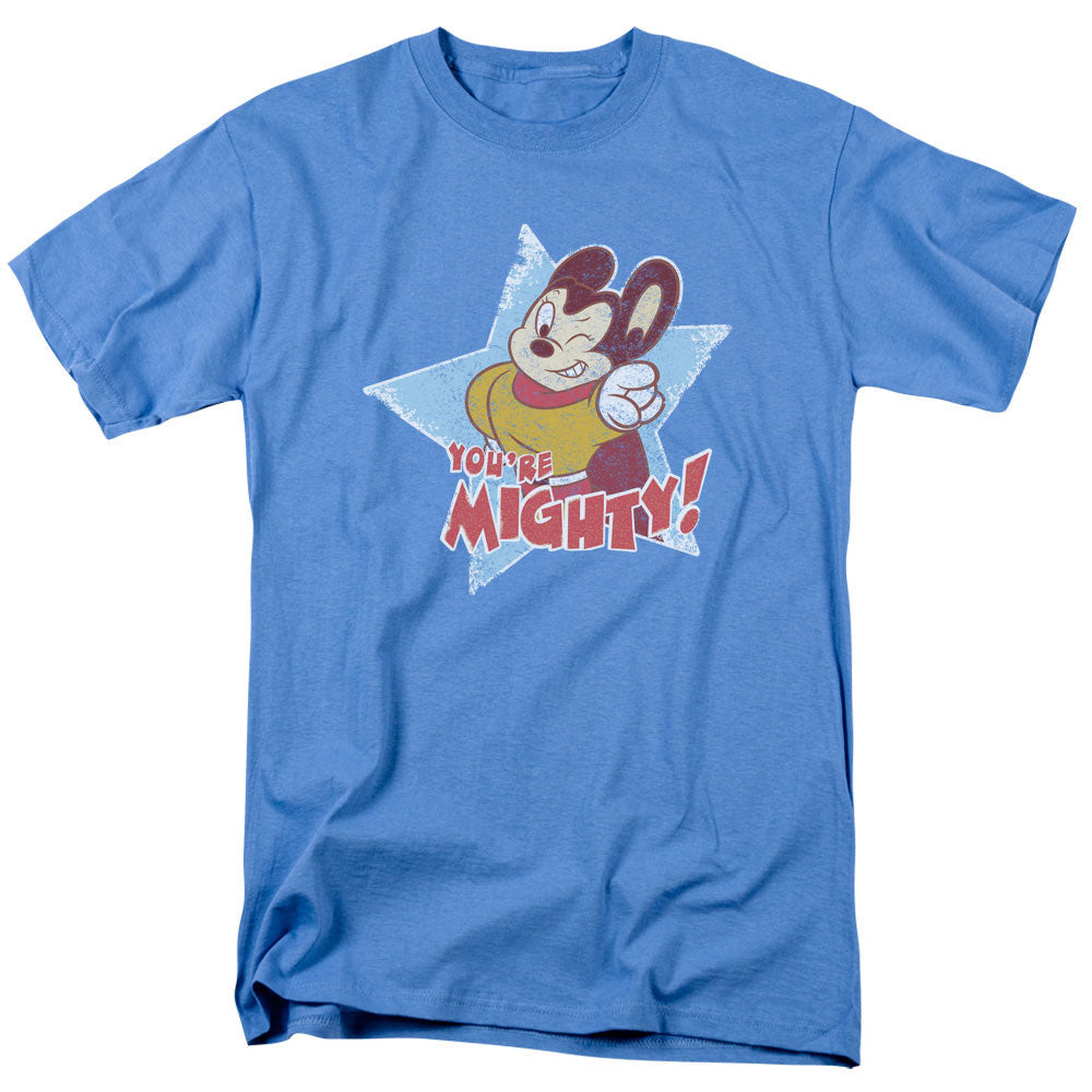 Mighty Mouse Youre Mighty Licensed Adult Unisex T-Shirt Regular Fit Tee LG-2X