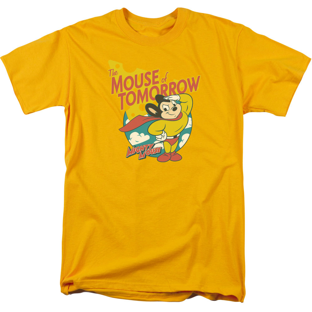 Mighty Mouse Mouse Of Tomorrow Licensed Adult Unisex T-Shirt Regular Fit Tee