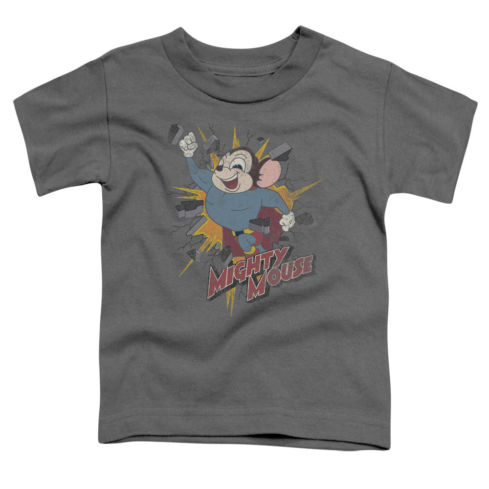 Mighty Mouse Break Through Licensed Toddler T-Shirt LG