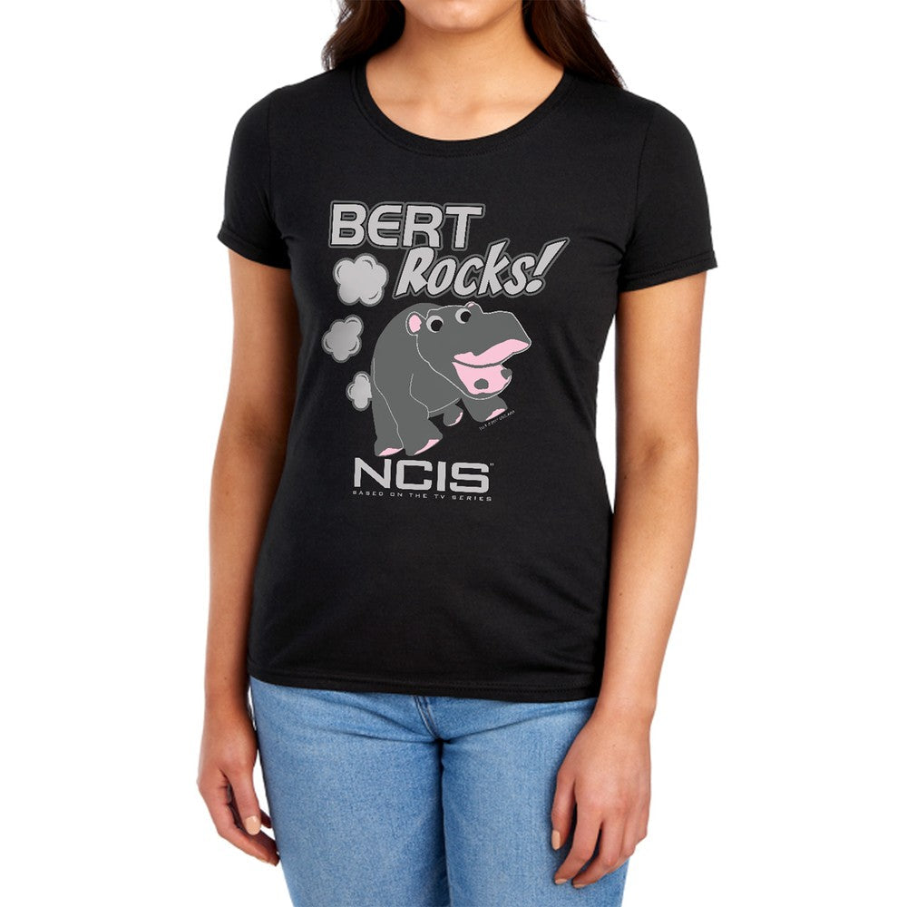 Ncis Bert Rocks Licensed Women's T-Shirt Regular Fit SM-XL