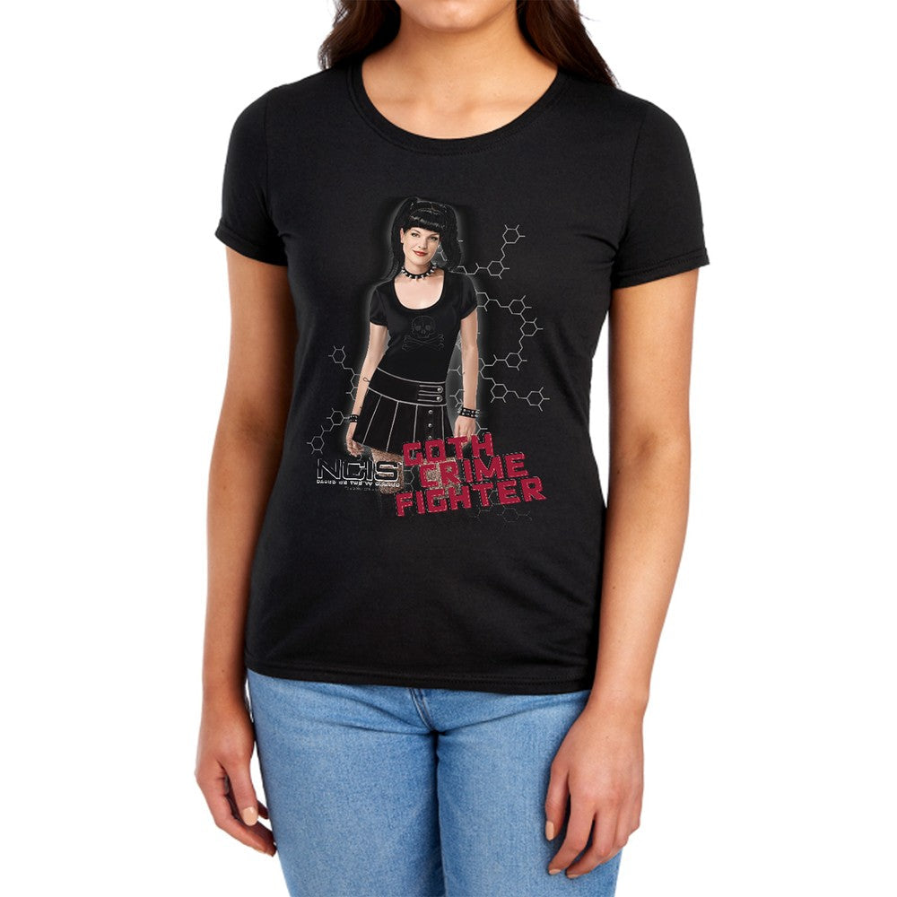 Ncis Goth Crime Fighter Licensed Women's T-Shirt Regular Fit LG