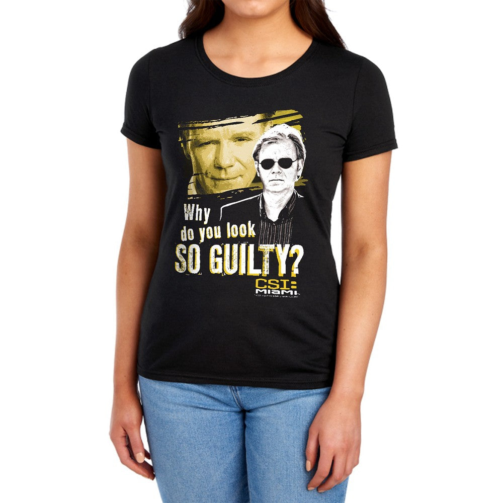 Csi Miami So Guilty Licensed Women's T-Shirt Regular Fit LG