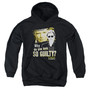 AN OFFCIALLY LICENSED CSI MIAMI SO GUILTY YOUTH HOODIE BLACK